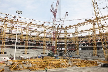 Новый ростовский стадион строят быстрее графика  2