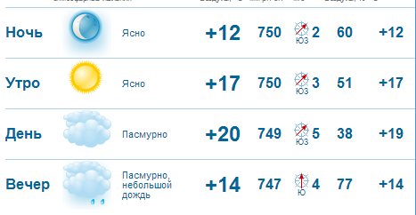 Последняя летняя неделя в Нижнем Новгороде будет прохладной и дождливой 1