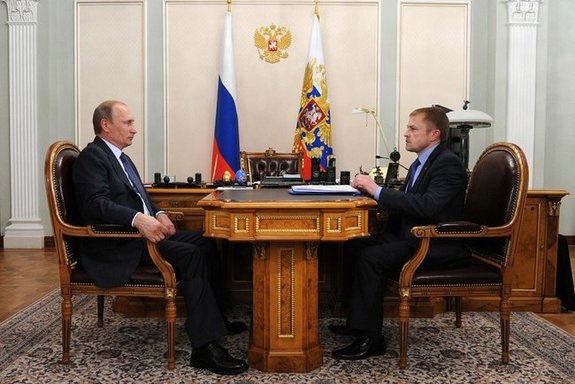 Встреча двух президентов: Владимир Путин познакомился с Александром Калининым   1
