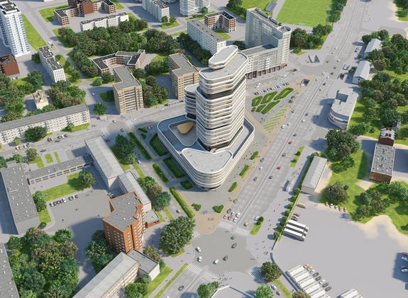 Паркинг возле Центрального стадиона перестроят в деловой центр 2