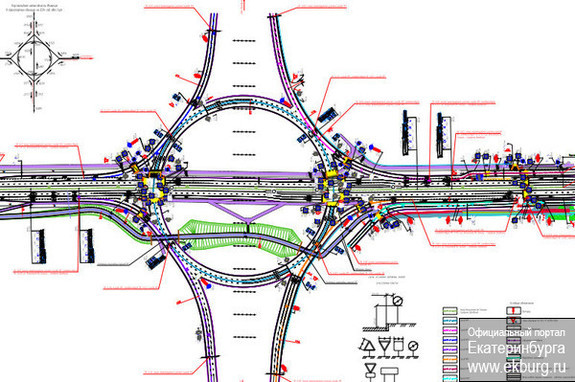В Екатеринбурге подготовили строительство развязки на Серафимы Дерябиной—Объездной / СХЕМА 1