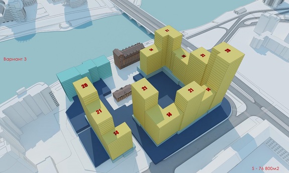 Градсовет согласовал проект застройки территории мукомольного завода 
 3