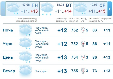 Погода на рабочую неделю в Нижнем Новгороде: разминка перед осенью 1