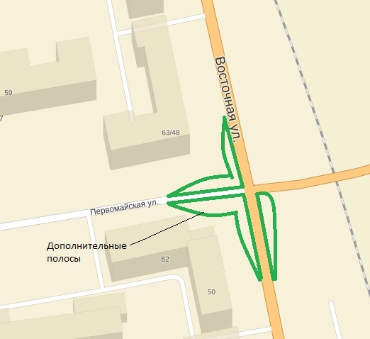 В Екатеринбурге расширили перекресток с оживленным движением / КАРТА 1