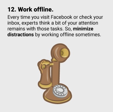 15 эффективных способов сконцентрироваться на работе / ЛАЙФХАК 12