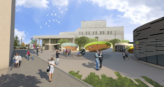 Прокуратура проверяет новую стройку на Театральной площади в Красноярске 1 Прокуратура проверяет новую стройку на Театральной площади в Красноярске 1