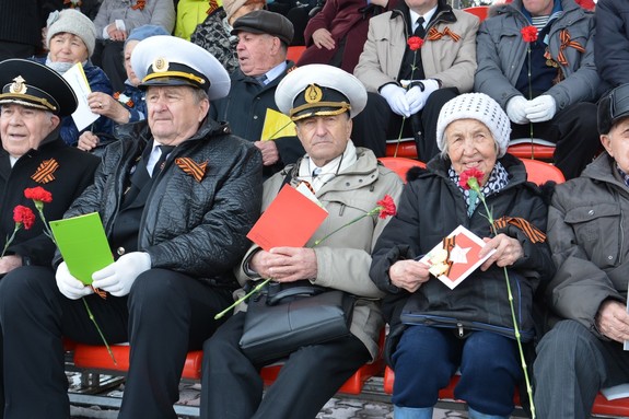 Торжественное шествие в Красноярске в честь Дня Победы (ФОТО, ВИДЕО) 1