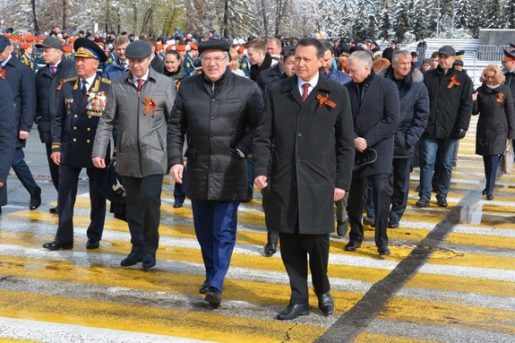 Торжественное шествие в Красноярске в честь Дня Победы (ФОТО, ВИДЕО) 2