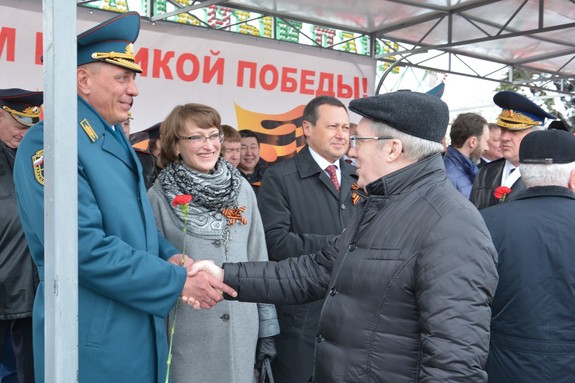 Торжественное шествие в Красноярске в честь Дня Победы (ФОТО, ВИДЕО) 6