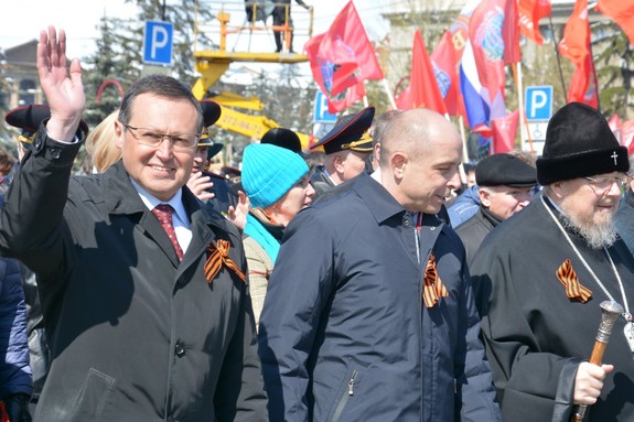 Торжественное шествие в Красноярске в честь Дня Победы (ФОТО, ВИДЕО) 26