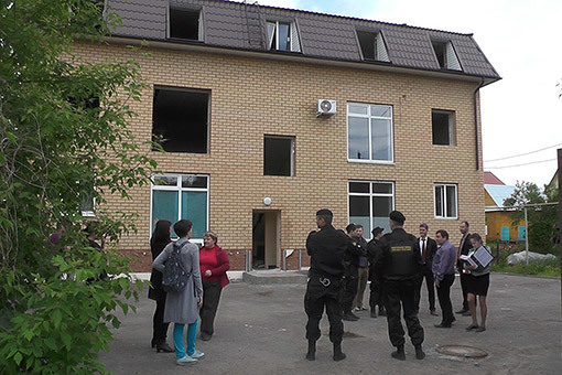 На улице Гривской в Казани сносят незаконно построенный таунхаус 1 На улице Гривской в Казани сносят незаконно построенный таунхаус 1