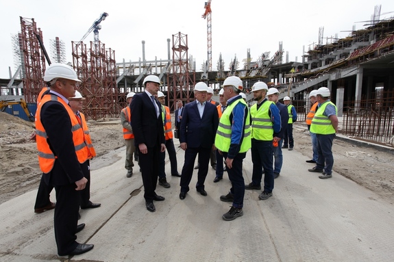 На стадионе "Нижний Новгород" начато строительство последнего пятого уровня арены 1 На стадионе "Нижний Новгород" начато строительство последнего пятого уровня арены 1