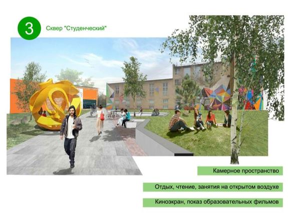 Непрерывный «зеленый коридор»: Студгородок Красноярска наполнят скверами 4 Непрерывный «зеленый коридор»: Студгородок Красноярска наполнят скверами 4