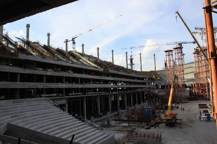 На стадионе "Нижний Новгород" завершены основные бетонные работы. ФОТО 3 На стадионе "Нижний Новгород" завершены основные бетонные работы. ФОТО 3
