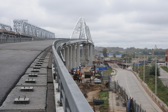 Как Шанцев и пообещал. Первый автомобиль проехал по Борскому мосту-дублеру 2 Как Шанцев и пообещал. Первый автомобиль проехал по Борскому мосту-дублеру 2