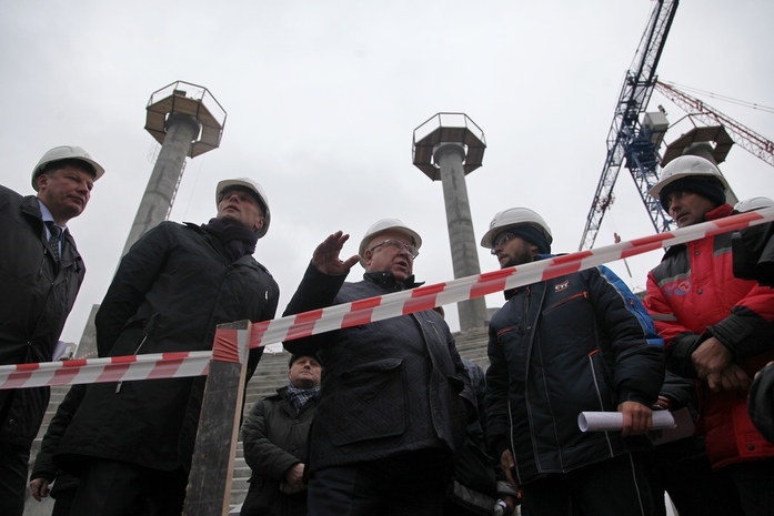 Каркас крыши cтадиона «Нижний Новгород» собран на 20%. ФОТОРЕПОРТАЖ 1 Каркас крыши cтадиона «Нижний Новгород» собран на 20%. ФОТОРЕПОРТАЖ 1