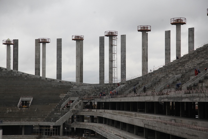 Каркас крыши cтадиона «Нижний Новгород» собран на 20%. ФОТОРЕПОРТАЖ 3 Каркас крыши cтадиона «Нижний Новгород» собран на 20%. ФОТОРЕПОРТАЖ 3