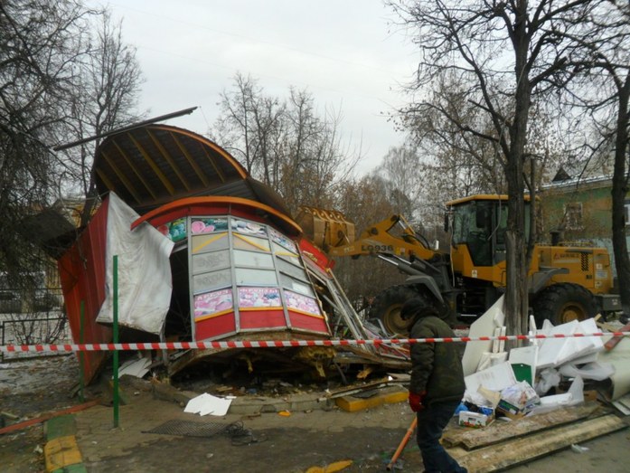 "Неделя длинных ковшей": в Канавине до 1 декабря демонтируют более ста ларьков 6 "Неделя длинных ковшей": в Канавине до 1 декабря демонтируют более ста ларьков 6