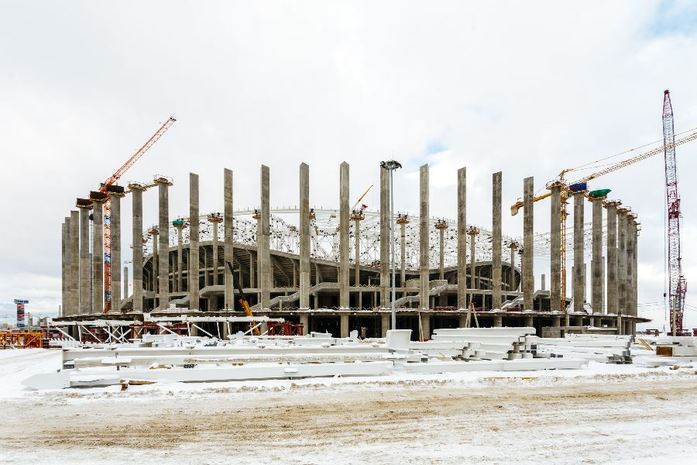 Как идет строительство стадиона в Нижнем Новгороде: фото 2 Как идет строительство стадиона в Нижнем Новгороде: фото 2