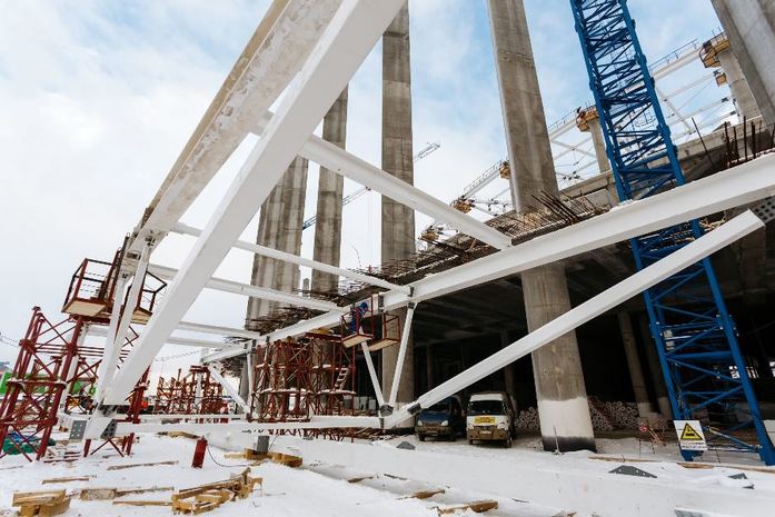 Как идет строительство стадиона в Нижнем Новгороде: фото 5 Как идет строительство стадиона в Нижнем Новгороде: фото 5