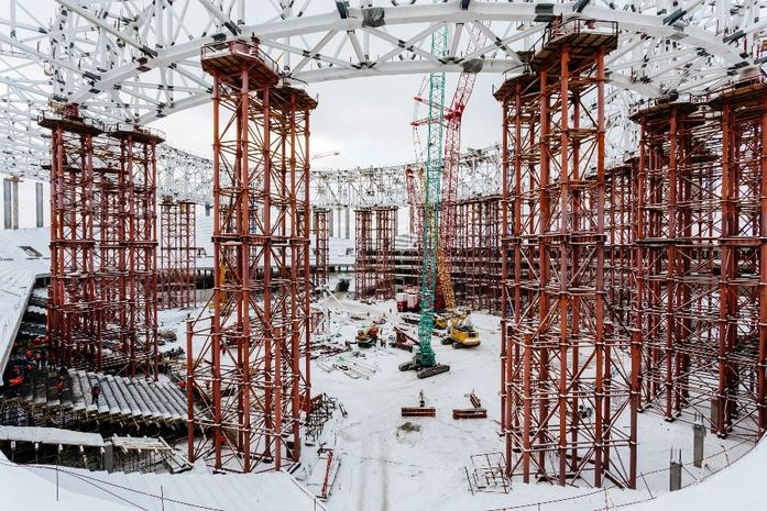 Как идет строительство стадиона в Нижнем Новгороде: фото 6 Как идет строительство стадиона в Нижнем Новгороде: фото 6