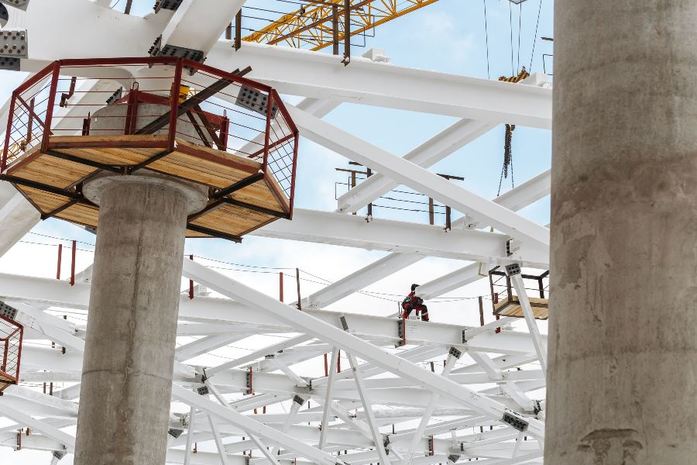 Как идет строительство стадиона в Нижнем Новгороде: фото 8 Как идет строительство стадиона в Нижнем Новгороде: фото 8