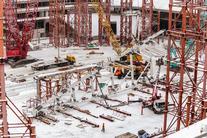 Как идет строительство стадиона в Нижнем Новгороде: фото 10 Как идет строительство стадиона в Нижнем Новгороде: фото 10