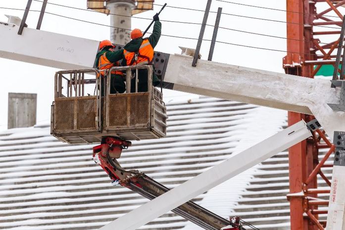 Как идет строительство стадиона в Нижнем Новгороде: фото 11 Как идет строительство стадиона в Нижнем Новгороде: фото 11