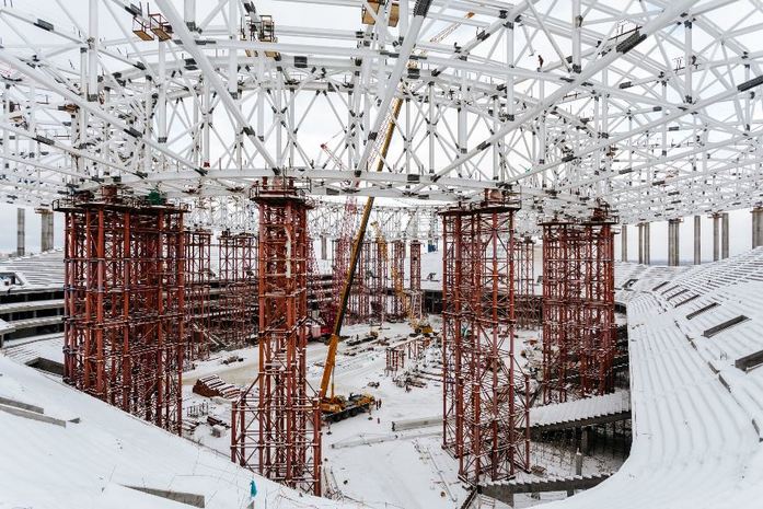 Как идет строительство стадиона в Нижнем Новгороде: фото 13 Как идет строительство стадиона в Нижнем Новгороде: фото 13