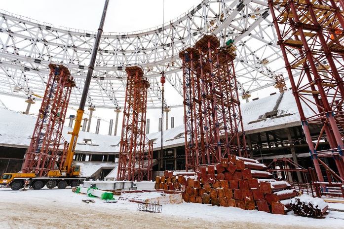 Как идет строительство стадиона в Нижнем Новгороде: фото 17 Как идет строительство стадиона в Нижнем Новгороде: фото 17