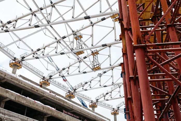 Как идет строительство стадиона в Нижнем Новгороде: фото 18 Как идет строительство стадиона в Нижнем Новгороде: фото 18