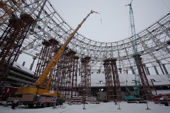 Процесс "раскружаливания" начался на стадионе "Нижний Новгород" 1 Процесс "раскружаливания" начался на стадионе "Нижний Новгород" 1