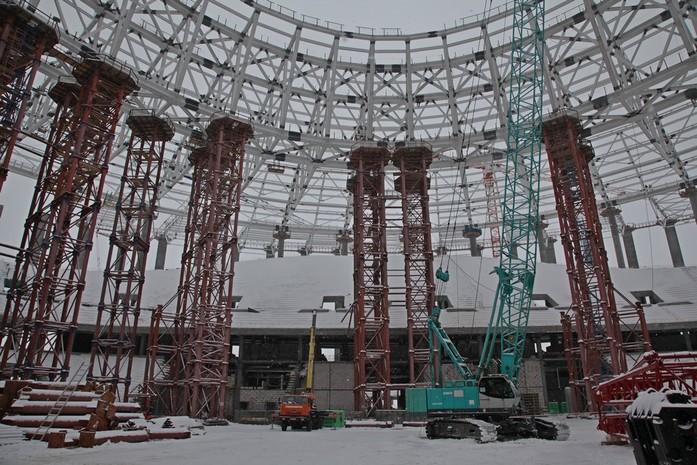 Процесс "раскружаливания" начался на стадионе "Нижний Новгород" 3 Процесс "раскружаливания" начался на стадионе "Нижний Новгород" 3