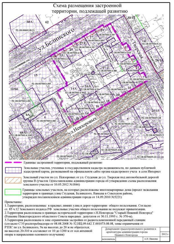 Мэрия Нижнего Новгорода объявила аукцион на право застройки территории по улице Белинского 1 Мэрия Нижнего Новгорода объявила аукцион на право застройки территории по улице Белинского 1