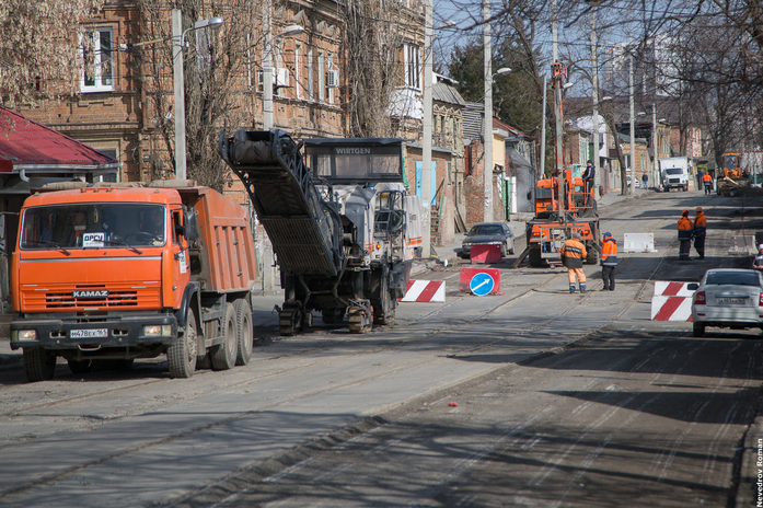 В Ростове на улице Станиславского начался демонтаж трамвайных путей ФОТО 5 В Ростове на улице Станиславского начался демонтаж трамвайных путей ФОТО 5