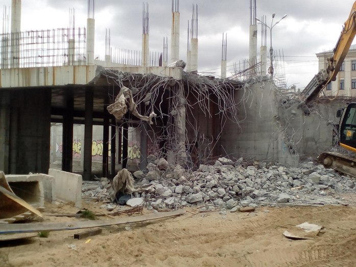 Исторические кадры. Набережную в Нижнем Новгороде начали освобождать от долгостроя 6 Исторические кадры. Набережную в Нижнем Новгороде начали освобождать от долгостроя 6