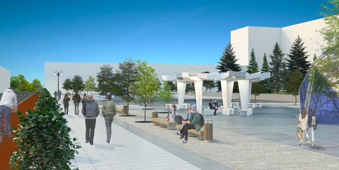 На площади Революции могут появиться велодорожки и гранит вместо асфальта 3 На площади Революции могут появиться велодорожки и гранит вместо асфальта 3