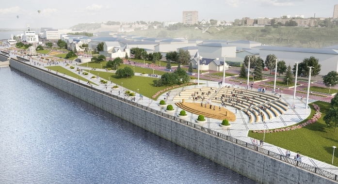 Нижегородская мэрия представила эскизы благоустроенной набережной 1 Нижегородская мэрия представила эскизы благоустроенной набережной 1
