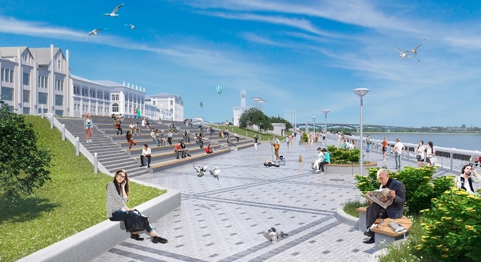 Нижегородская мэрия представила эскизы благоустроенной набережной 6 Нижегородская мэрия представила эскизы благоустроенной набережной 6