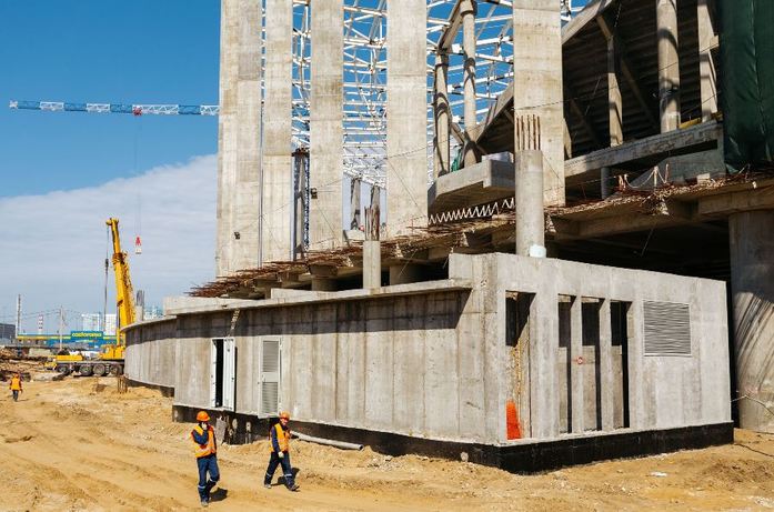 В Нижнем Новгороде продолжается строительство стадиона к ЧМ. Фотоотчет 3 В Нижнем Новгороде продолжается строительство стадиона к ЧМ. Фотоотчет 3