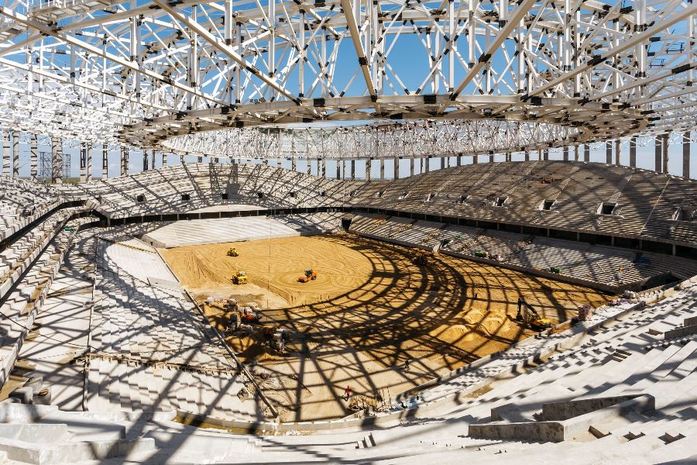 В Нижнем Новгороде продолжается строительство стадиона к ЧМ. Фотоотчет 6 В Нижнем Новгороде продолжается строительство стадиона к ЧМ. Фотоотчет 6