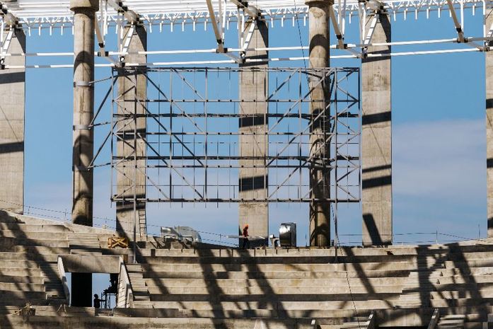 В Нижнем Новгороде продолжается строительство стадиона к ЧМ. Фотоотчет 10 В Нижнем Новгороде продолжается строительство стадиона к ЧМ. Фотоотчет 10