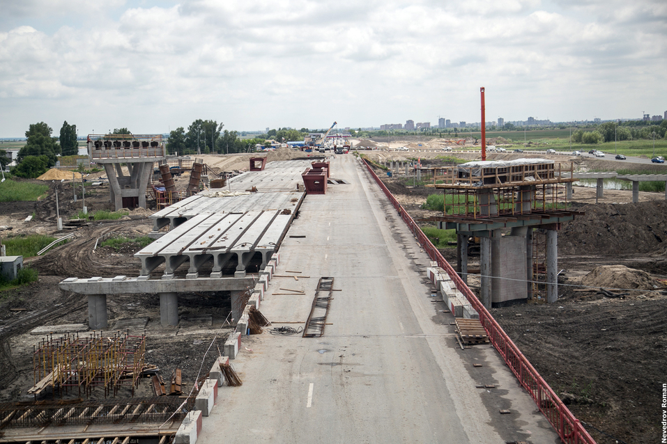 Работы по реконструкции Южного подъезда к Ростову ведутся с опережением ФОТО 3 Работы по реконструкции Южного подъезда к Ростову ведутся с опережением ФОТО 3