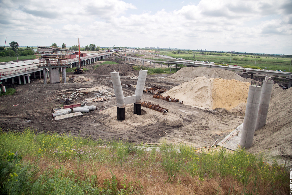 Работы по реконструкции Южного подъезда к Ростову ведутся с опережением ФОТО 4 Работы по реконструкции Южного подъезда к Ростову ведутся с опережением ФОТО 4