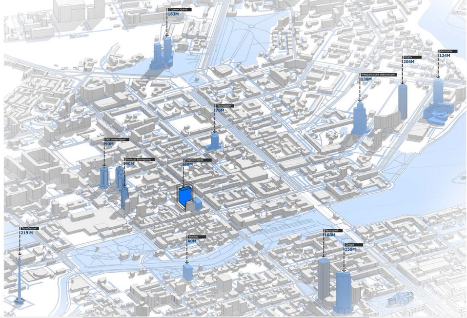 За «Домом контор» построят 24-этажную гостиницу с офисами и парковкой 1 За «Домом контор» построят 24-этажную гостиницу с офисами и парковкой 1