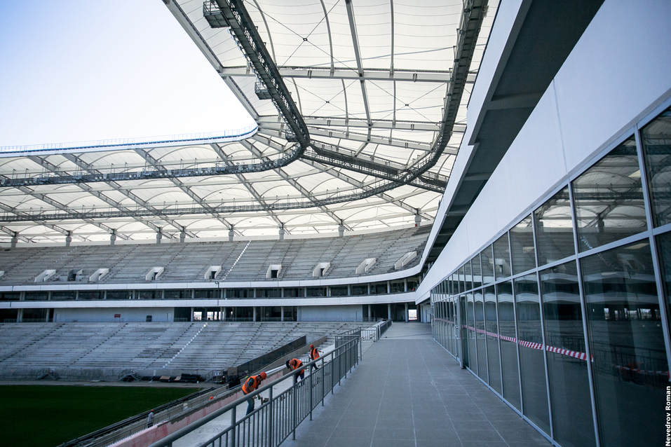 Работы на стадионе "Ростов Арена" выходят на завершающий этап ФОТОРЕПОРТАЖ 5 Работы на стадионе "Ростов Арена" выходят на завершающий этап ФОТОРЕПОРТАЖ 5