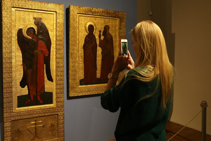 В НГХМ открылась выставка «Пермский иконостас Николая Рериха» 7 В НГХМ открылась выставка «Пермский иконостас Николая Рериха» 7