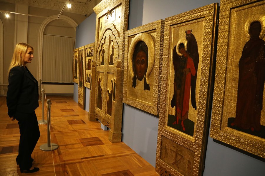 В НГХМ открылась выставка «Пермский иконостас Николая Рериха» 15 В НГХМ открылась выставка «Пермский иконостас Николая Рериха» 15