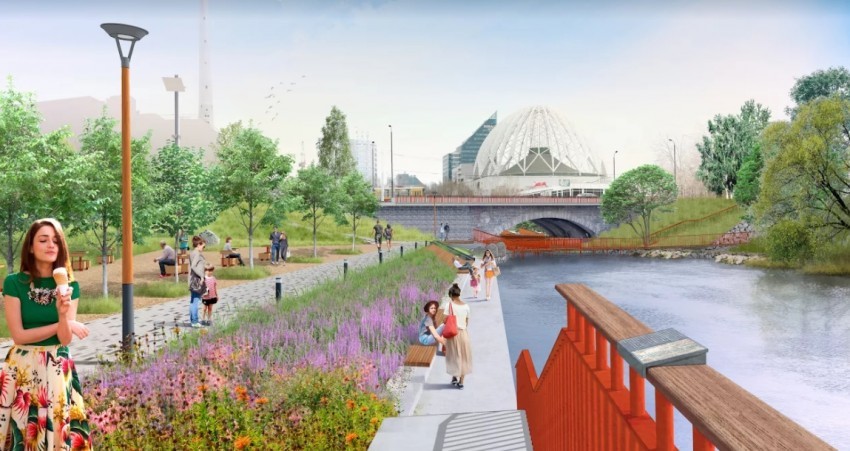 Высадят деревья и установят скамейки. В Екатеринбурге благоустроят набережную Исети 1 Высадят деревья и установят скамейки. В Екатеринбурге благоустроят набережную Исети 1