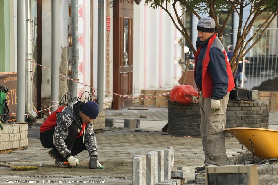 Ремонт улицы Большой Покровской в Нижнем Новгороде наполовину выполнен 7 Ремонт улицы Большой Покровской в Нижнем Новгороде наполовину выполнен 7